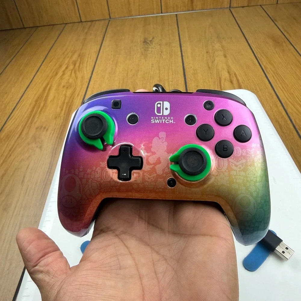 PDP REMATCH Wired Deluxe Controller Nintendo Switch Mario Dash Gradient 500-134